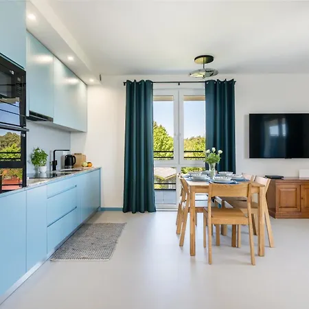 아파트 Premium Piamola - Balkon 33m2 Z Widokiem Na Zalew Wislany, Ladowarka Ev, Box Na Rowery, Basen Kąty Rybackie