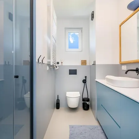 Premium Piamola - Balkon 33m2 Z Widokiem Na Zalew Wislany, Ladowarka Ev, Box Na Rowery, Basen 아파트